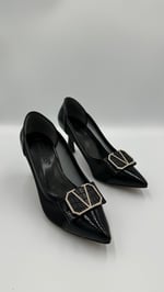 Siyah K Rugan Stiletto