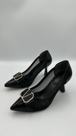 Siyah K Rugan Stiletto