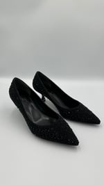 Siyah Taş Stiletto