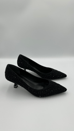 Siyah Taş Stiletto