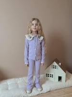 Dantel Yaka Kaşkorse Takım (LİLA)