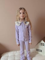 Dantel Yaka Kaşkorse Takım (LİLA)