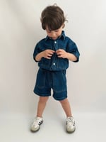 Denim Gömlek-Şort Takım