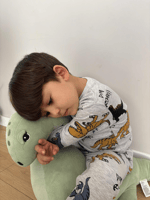 Dino Desenli Pijama Takımı(dar kalıp)