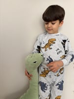 Dino Desenli Pijama Takımı(dar kalıp)