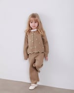 Gabardin Papatya Nakışlı Takım