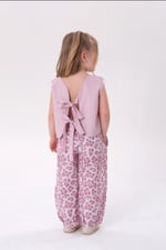 Leopar Ballon Pantalon Takım(pembe)