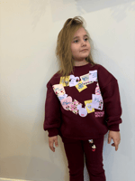 Minnie Love Bordo Kız Çocuk Takım