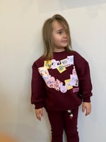 Minnie Love Bordo Kız Çocuk Takım