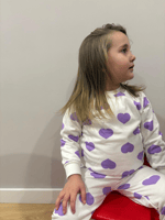 Mor Kalp Detaylı Pijama Takımı