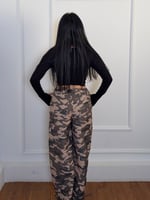 Bağcıklı Kamuflaj pantolon 