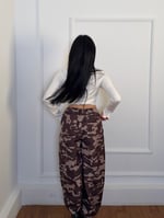 Bağcıklı Kamuflaj pantolon 