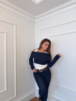 Boyundan geçmeli bluz
