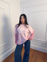 Çizgili kol  Detaylı Sweatshirt