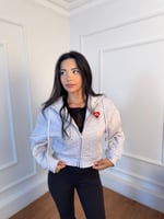Fermuarlı Kısa Crop Hırka