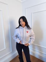 Fermuarlı Kısa Crop Hırka