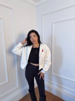 Fermuarlı Kısa Crop Hırka