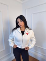 Fermuarlı Kısa Crop Hırka