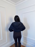 Fermuarlı Kısa Crop Hırka