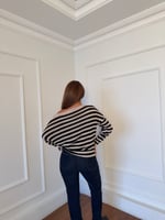 Kayık yaka triko kazak