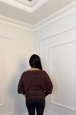 Kayık Yaka Uzun Kol 
