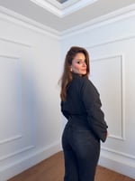 Kruvaze Detay Kuşaklı Kısa Trenç