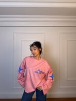 Paris çizgili sweaters