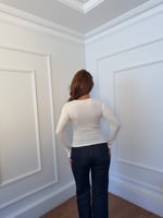 Parmak Geçmeli Yanı Büzgülü  Bluz