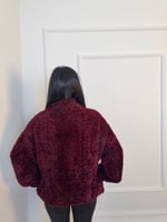 Peluş fermuarlı hırka
