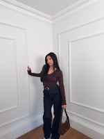 V Yaka Basic Uzun Kollu Bluz