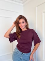 Yanı Büzgülü Tshirt