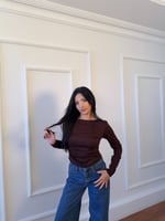 Yanı Büzgülü Uzun kollu Basic 