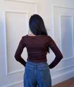 Yanı Büzgülü Uzun kollu Basic 