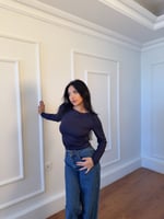 Yanı Büzgülü Uzun kollu Basic 