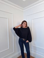 Yarasa Kollu Lastikli Bluz