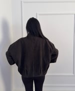 Yüksek Yaka Denim Model Ceket 
