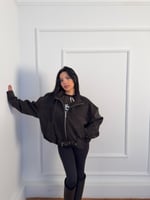 Yüksek Yaka Denim Model Ceket 