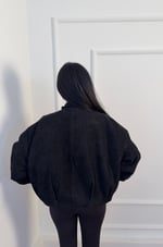 Yüksek Yaka Denim Model Ceket 