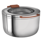 TITAN CHAFING DISH CORBALIK REZİSTANS CAMLI Ahşap-14,3 Lt