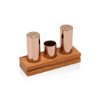 Tuzluk & Biberlik Standlı Set - Bronz