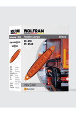 39040 24V YAN POZİSYON LAMBA 6 LED 3W AMBER E9-R10 BELGELİ - 10 Adet