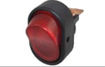 ENG PRO Oval üniversal ışıklı açma-kapama anahtarı KIRMIZI 12V 30A PRO PB 0314