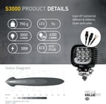 Hella Valuefit Çalışma lambası S3000 1GA 357109 041