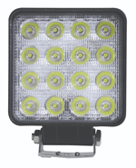 LED Kare Çalışma Lambası 16 LED 12/24V E-Belgeli 48W 31910