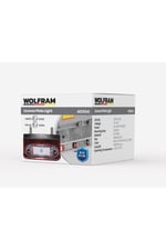 Led Plaka Lambası Kırmızı Kapak 12–24V R10 R148 - 40504