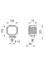 Off-road Led Lamba 12v-24v-48v Valuefit Amber S3000 Long Range 1ga357109-012