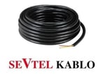SEVTEL 2X0.75 TTR KABLO SİYAH 100 METRE (1 TOP)