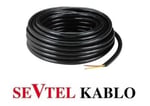 SEVTEL 2X1.5 TTR KABLO SİYAH 100 METRE (1 TOP)