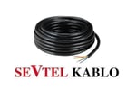 SEVTEL 4X1.5 TTR KABLO SİYAH 50 METRE(1 TOP)