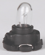 T4 Duylu Gösterge Ampulü Siyah 12V 1,2W (1 Paket 10 Adet) - 30111